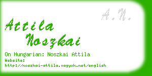 attila noszkai business card